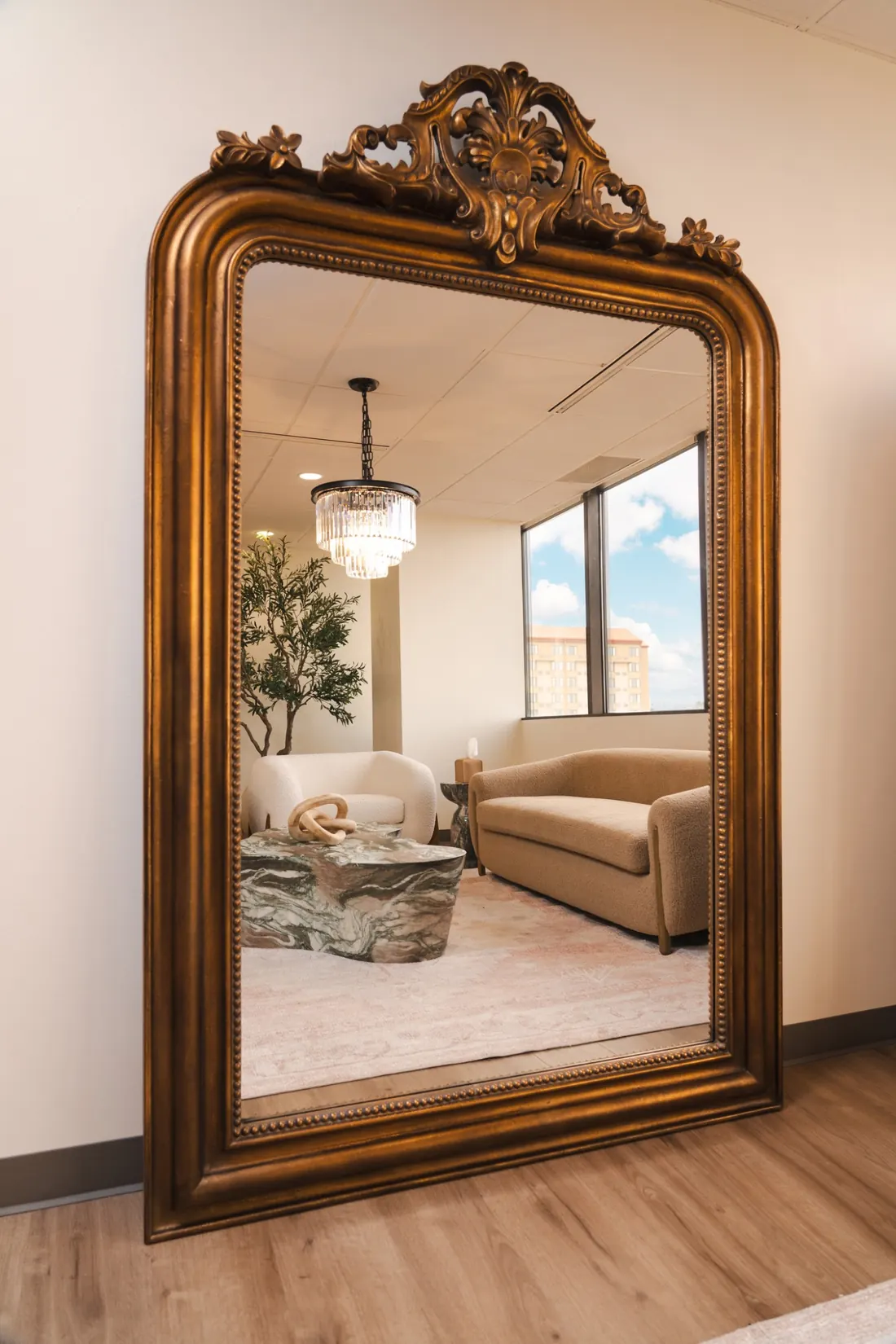 Tone Medical Aesthetics interior mirror and spa space in Denver